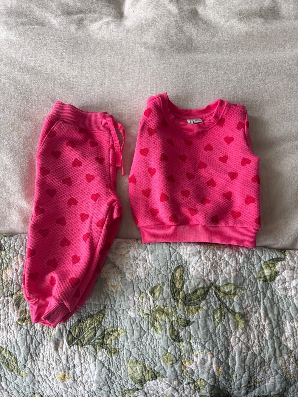 Janie and Jack Heart Quilted Sweatshirt